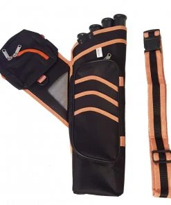 Shop-halona Seitenköcher 4 Tube Mit Gürtel, Köcher Black.bulls F. Bogensport, Gürtelköcher