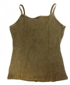 Shop-halona Tank Top Cultbagz Hippie Style 206 S-L Khaki