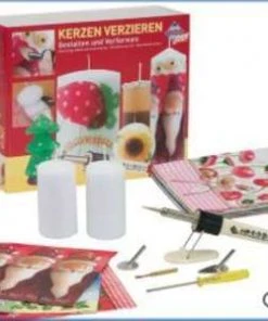 Shop-halona SET Kerzen Verzieren, Modellieren Und Bemalen! Spiele