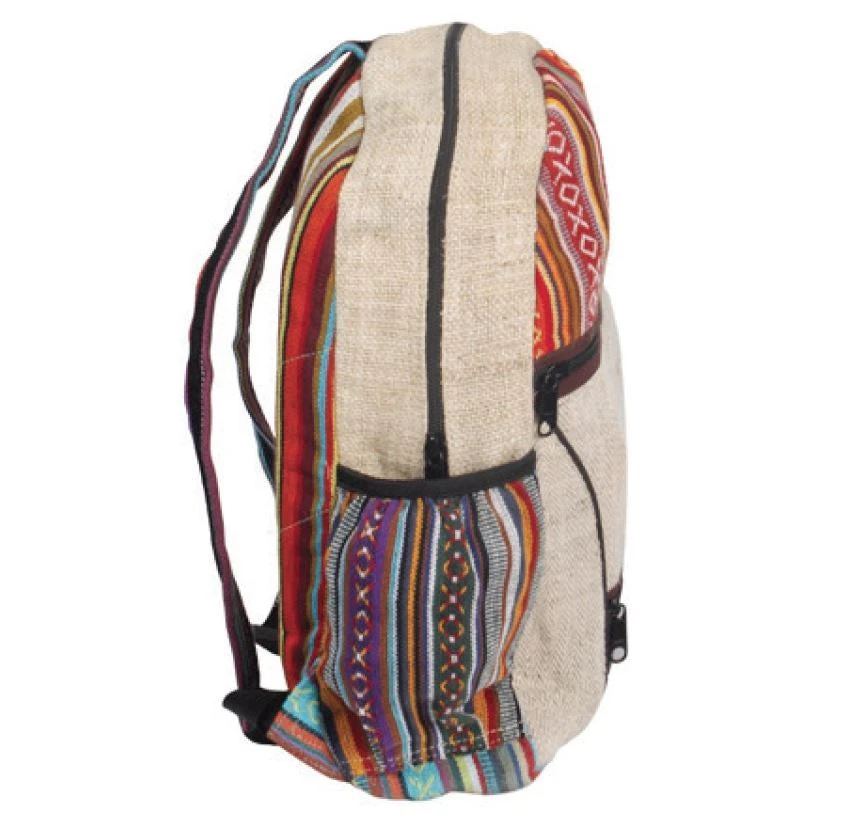 Shop-halona Rucksäcke Rucksack Aus Hanf, Cultbagz Nepal Hand Made, Bagpack Multi Stripes 5 Shop-halona Rucksäcke Rucksack Aus Hanf, Cultbagz Nepal Hand Made, Bagpack Multi Stripes