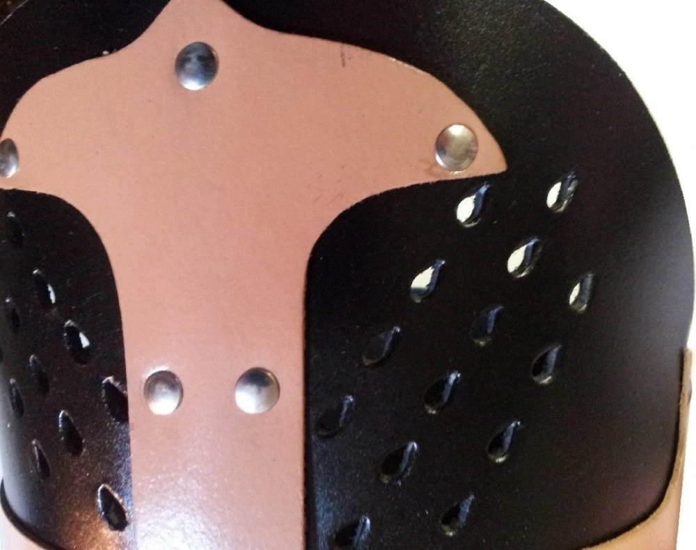 Shop-halona Rollenspiele Ritterhelm Aus Leder, Ritterrüstung; Helm Larp, Templer-Helm 7 Shop-halona Rollenspiele Ritterhelm Aus Leder, Ritterrüstung; Helm Larp, Templer-Helm