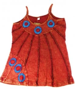 Shop-halona Natur & Trend Hippie Goa Tank Top Baumwolle Cultbagz Rot S-L