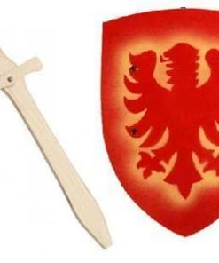 Shop-halona Schwert Und Schild Aus Holz Als SET, Holzschwert Rollenspiele