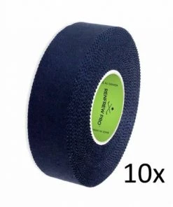 Shop-halona 10x Renfrew Pro Schlägertape 24mm X 45m SchwaPro Schlägertape 24mm X 45m Schwarz
