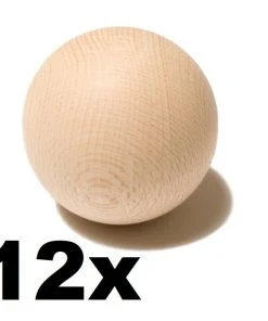 Shop-halona Holzkugel 12er Pack F. Hockey, Eishockey Schwedisch Training Balls