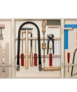 Shop-halona Laubsäge-Set Im Holzschrank Mit Holzbrettchen Und Stahlwerkzeugen