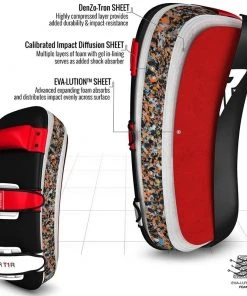 Shop-halona RDX T1 Curved Thai Kick Pad Schlagpolster Kampfsport Unterarm Rot Outdoor - Fitness 13 Shop-halona RDX T1 Curved Thai Kick Pad Schlagpolster Kampfsport Unterarm Rot Outdoor - Fitness