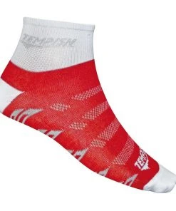 Shop-halona 2 Paar Tempish BIKE Sportsocken, Jogging, Bike, Skating Socken Weiß-rot 34-48 Wear