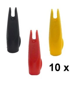 Shop-halona 10x Nocke Flex Archery Outnook Für Holzschäfte 5/16-11/32 F. Pfeile
