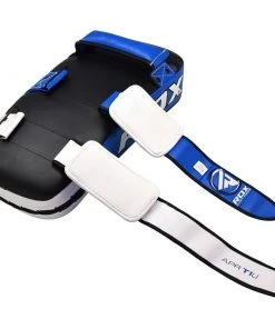 Shop-halona RDX T1 Curved Thai Kick Pad Schlagpolster Kampfsport Unterarm Blau