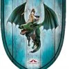 Shop-halona Holzschild, Drache, Ritter Schild F. Kinder V. Fantashion Rollenspiele