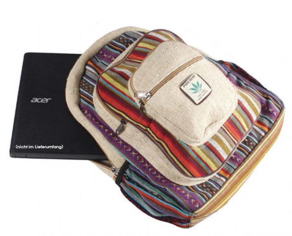 Shop-halona Natur & Trend Rucksack Nepal Hand Made Cultbagz Multi Pocket 6 Shop-halona Natur & Trend Rucksack Nepal Hand Made Cultbagz Multi Pocket