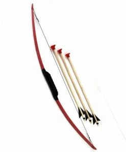 Shop-halona Fun Und Spiel Pfeil Und Bogen Farbig Mit 3 Pfeilen Aus Escheholz 80 Cm