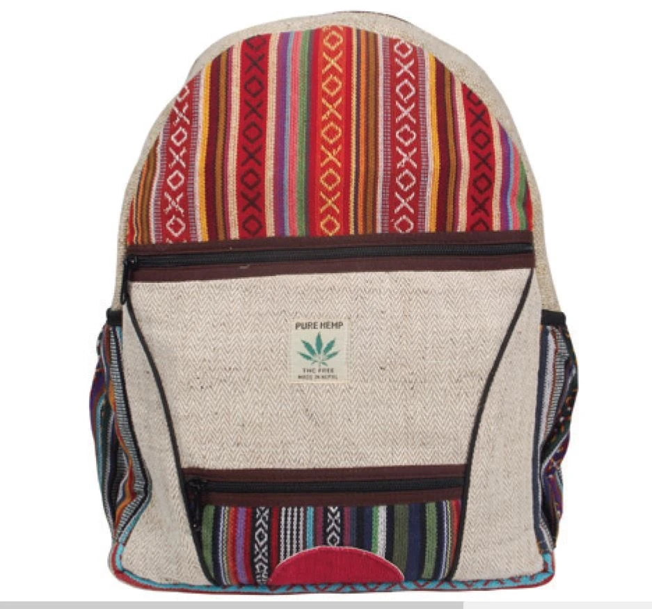 Shop-halona Rucksäcke Rucksack Aus Hanf, Cultbagz Nepal Hand Made, Bagpack Multi Stripes 6 Shop-halona Rucksäcke Rucksack Aus Hanf, Cultbagz Nepal Hand Made, Bagpack Multi Stripes