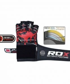 Shop-halona Outdoor - Fitness RDX Gym Grappling Blood Double Strap Handschuh Fitness