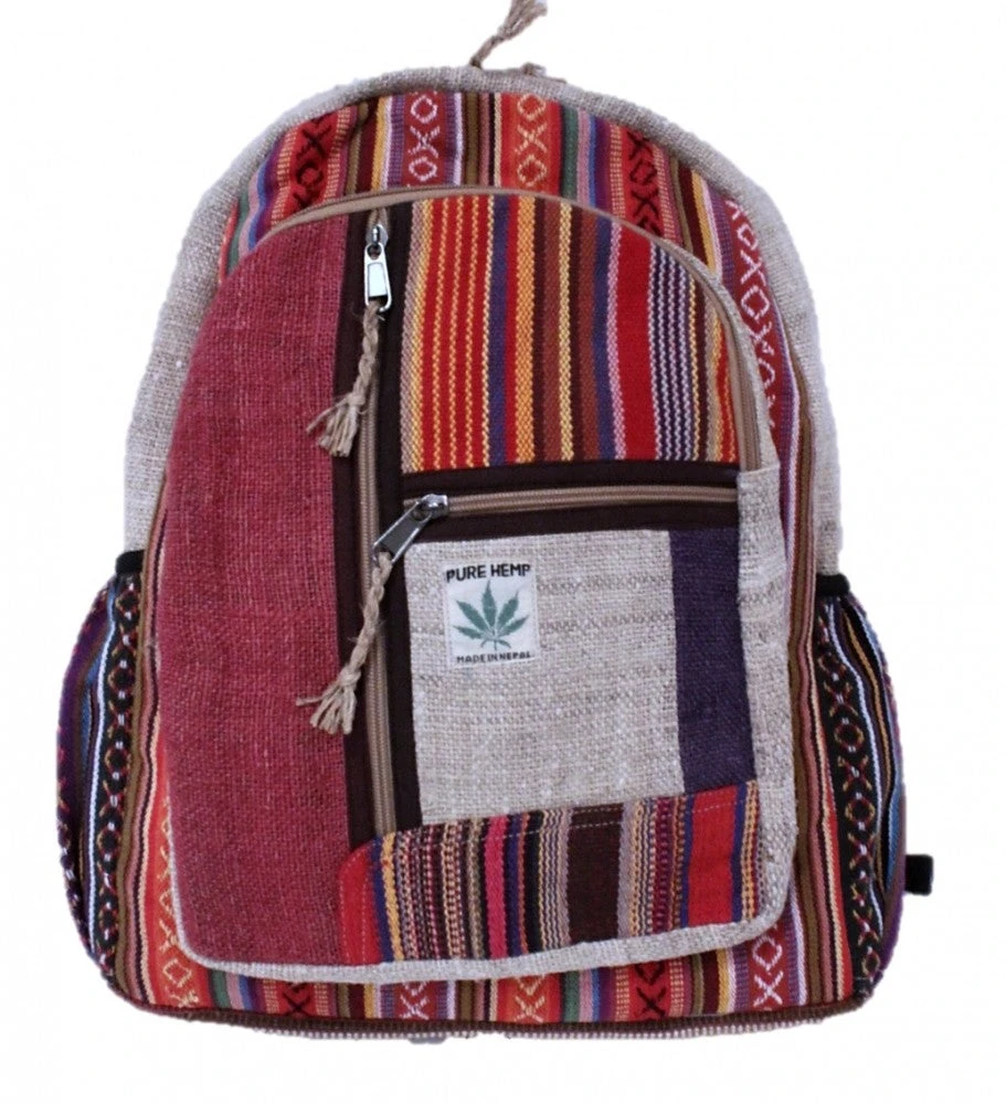 Shop-halona Rucksack Aus Hanf, Cultbagz Nepal Hand Made, Bagpack Stripes Rucksäcke 6 Shop-halona Rucksack Aus Hanf, Cultbagz Nepal Hand Made, Bagpack Stripes Rucksäcke