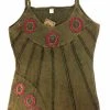 Shop-halona Tank Top Cultbagz Hippie Style 206 S-L Khaki