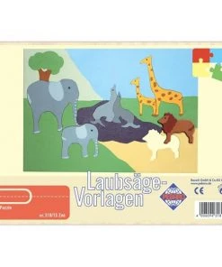 Shop-halona Laubsäge Vorlage, Schablone Zoo, Pebaro Vorlagen Kinderwerkstatt