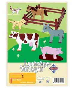 Shop-halona 4x Laubsäge Vorlage Schablone Bauernhof Pebaro Vorlagen Kinderwerkstatt