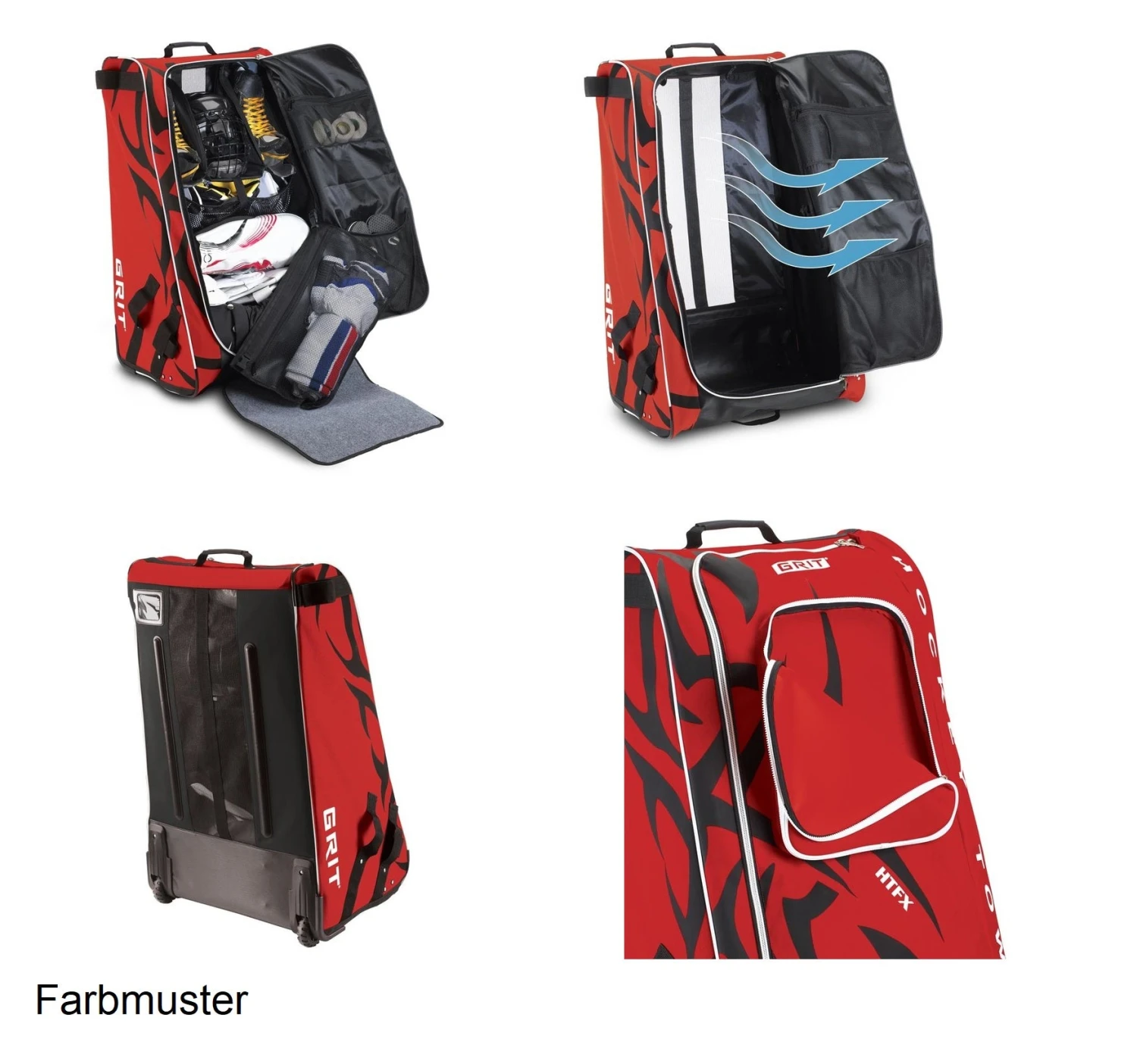 Shop-halona Tasche Grit HTFX Hockey Tower Junior Schwarz 4 Shop-halona Tasche Grit HTFX Hockey Tower Junior Schwarz