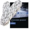 Besthockey Schlittschuhe Schnürsenkel Hockey Gewachst Weiß 84-130