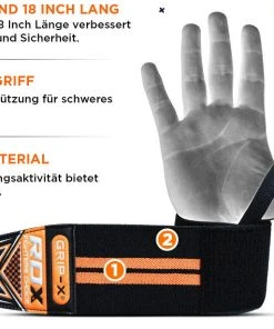 Shop-halona RDX W2 Powerlifting Wrist Wraps Handgelenkbandagen Outdoor - Fitness 12 Shop-halona RDX W2 Powerlifting Wrist Wraps Handgelenkbandagen Outdoor - Fitness