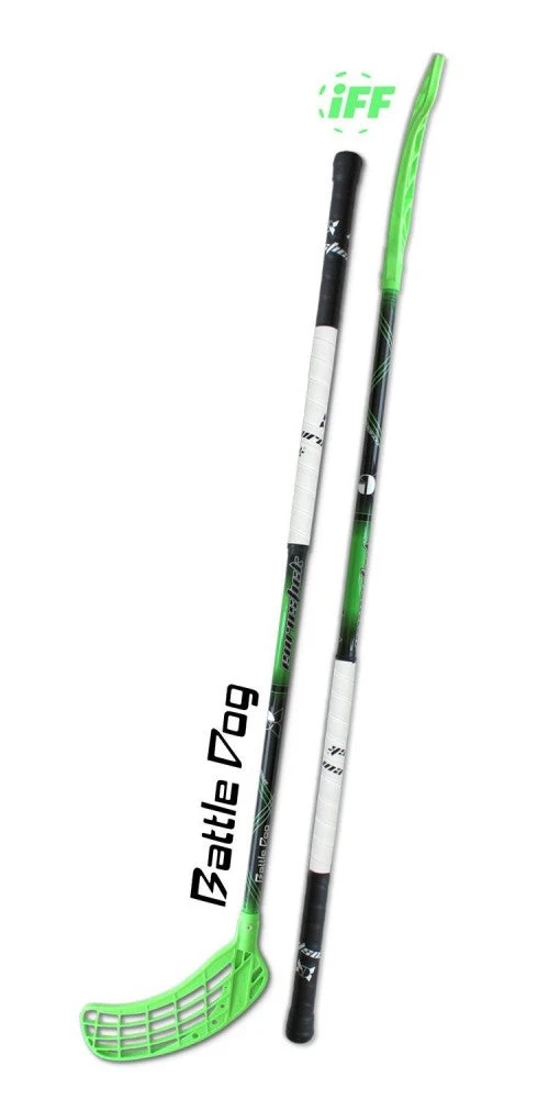 Shop-halona Floorballschläger Battle Dog Green | 96/108 Cm | IFF 4 Shop-halona Floorballschläger Battle Dog Green | 96/108 Cm | IFF