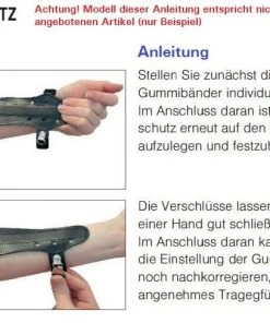 Shop-halona Armschutz F. Kinder Bogenschießen, Kinderarmschutz DN-2 Schwarz