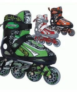 Shop-halona Inliner, Inlineskates Junior Gr. 31-34 Verstellbar, Tempish Racer, ABEC 5 Kinder