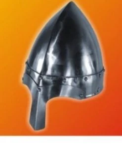 Shop-halona Stahlhelm, Ritterhelm F. Kinder Aus Echtem Stahl, Ritterrüstung, Helm Rollenspiele