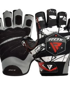 Shop-halona RDX F11 Bobybuilding Gym Handschuhe Weiß
