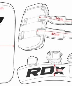 Shop-halona RDX T1 Curved Thai Kick Pad Schlagpolster Kampfsport Unterarm Blau