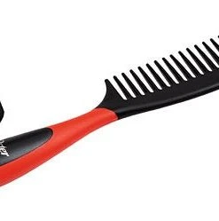 Shop-halona Reitsport Oster Mähnenkamm, Schweifkamm F. Pferde Rot/schwarz