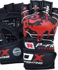 Shop-halona Outdoor - Fitness RDX Gym Grappling Blood Double Strap Handschuh Fitness