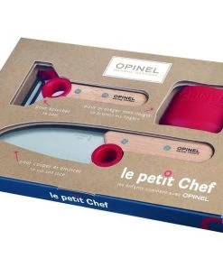 Shop-halona Küchenmesser SET Kinder, Kindermesser M. Schäler,Fingerschutz, Messer V. Opinel