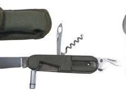 Shop-halona Freizeitmesser Taschenmesser Mit Lampe, Gabel Löffel, Messer Militär