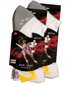 Shop-halona 2x Skate Socken, Inliner Socken Tempish Skate Air Midi White 34-48 Sportsocken Eishockey Socken