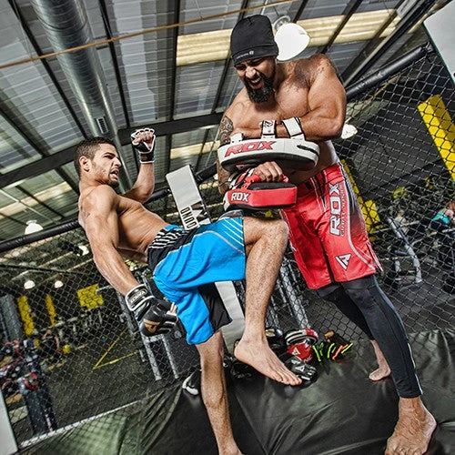 Shop-halona RDX T1 Curved Thai Kick Pad Schlagpolster Kampfsport Unterarm Rot Outdoor - Fitness 4 Shop-halona RDX T1 Curved Thai Kick Pad Schlagpolster Kampfsport Unterarm Rot Outdoor - Fitness