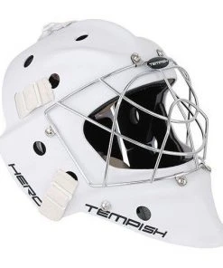 Shop-halona Floorball Helm IFF Zertifiziert Für Torwart, Torhüter Unihockey Senior Weiß