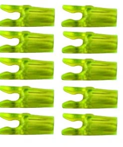 Shop-halona Bogensport 10x Nocke Bohning PIN-Nock Small Throat Lime