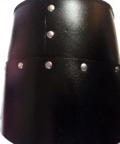 Shop-halona Rollenspiele Ritterhelm Aus Leder, Ritterrüstung; Helm Larp, Templer-Helm