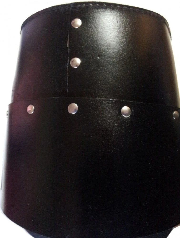 Shop-halona Rollenspiele Ritterhelm Aus Leder, Ritterrüstung; Helm Larp, Templer-Helm 4 Shop-halona Rollenspiele Ritterhelm Aus Leder, Ritterrüstung; Helm Larp, Templer-Helm