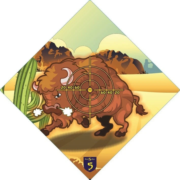 Shop-halona Zielscheibe 42x42cm Büffelmotiv Von Bestsaller Für Saugnapfpfeile 3 Shop-halona Zielscheibe 42x42cm Büffelmotiv Von Bestsaller Für Saugnapfpfeile