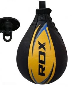 Shop-halona Speed Ball Leather RDX S3 Punching Ball Blau/gelb 10 Shop-halona Speed Ball Leather RDX S3 Punching Ball Blau/gelb