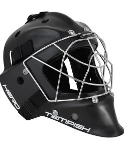 Shop-halona Floorball Helm IFF Zertifiziert Für Torwart, Torhüter Unihockey Senior Black Torwartmaske